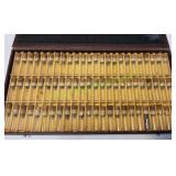 Vtg JustRite Watchmakers Parts Cabinet
