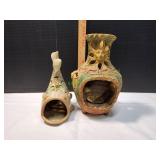 Ceramic Fish & Chiminea Tealight Candle Holders