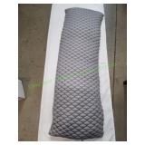 Circular Knit Cooling Body Pillow, Grey