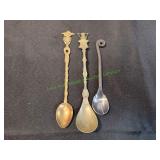 (3) Vtg Figural Spoons