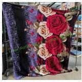 Unidos Queen Rose Throw Blanket