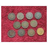 (11) United States Indian Head Cents