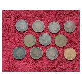 (11) United States Indian Head Cents