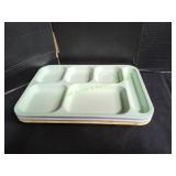 (3) Vtg Lunch Trays