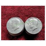 Roll of 1974 & 1974-D Kennedy Half Dollars