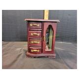 Vtg Armoire Style Jewelry Box