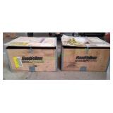 (2) Vtg Wooden Goodfellow Storage Box
