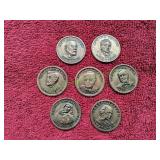 (7) Bronze Famous Medical Pioneers Metals