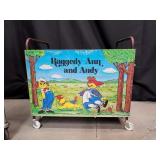 Vtg Raggedy Ann and Andy Push 