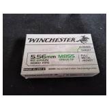 Winchester 5.56mm M855 Green Tip 62ga, FMJ 20ct
