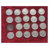 (20) Buffalo Nickels
