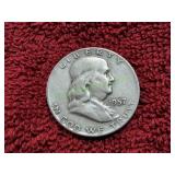 1957-D Franklin Half Dollar