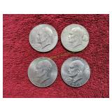 (3)Bicentennial&(1)1978-D Eisenhower Half Dollars