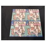 Earthtones Texas Coaster Set, 4pc