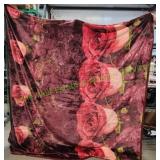 Unidos King Rose Throw Blanket