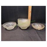 (5) Anchor Hocking Wexford Glass Berry Dish &