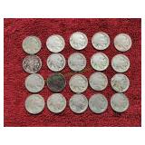 (20) Buffalo Nickels