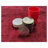 Roll of 1960s Kennedy Half Dollars