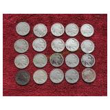 (20) Buffalo Nickels