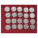 (20) Buffalo Nickels