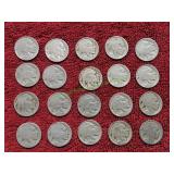 (20) Buffalo Nickels