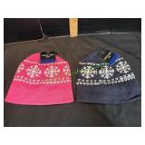 (2) Fleece Lined Beanie Hats