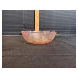 Vtg Arcoroc Rosaline Glass Bowl