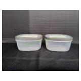 (2) Plastics Plus Food Containers