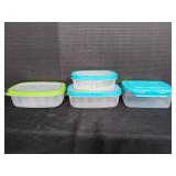 (4) Plastic Food Storage Containers