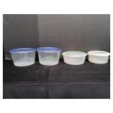 (4) Plastic Food Storage Containers