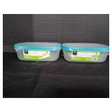 (2) Family Chef Food Storage Containers