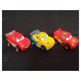 (3) Disney Pixar Cars Metal Mini Racers