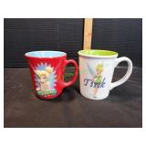 (2) Disney Tinkerbell Mugs