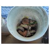 5-Gallon Bucket of Heavy-Duty Caster Wheels