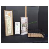 Wall Art & Metal Basket