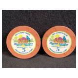 (2) Margaritaville Resort $5 Promotional Chips