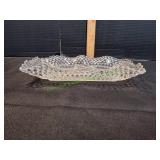 Federal Glass Diamond Point Rectangular Dish