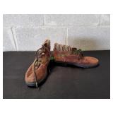 Brown Suede Ankle Boot, Sz 8