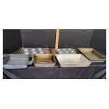 Lot of Baking Pans, Sheets & More