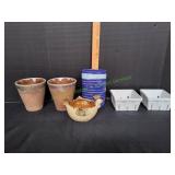 (2) White Berry Baskets & More