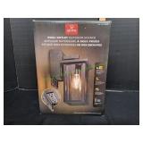 Globe Electric Outdoor Sconce with GFCI Outlet