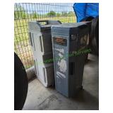 (2) Rolling Display Containers