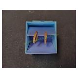 Avon 14K Gold Plated Huggie Hoop Earrings