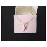 Avon Breast Cancer Crusade Pink Ribbon Necklace