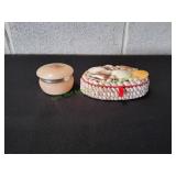 Pink Alabaster Trinket Box w/ Seashell Trinket Box