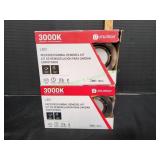 (2)Utilitech LED Recessed Gimbal Remodel Kit 3000K