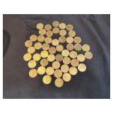 Lot of Vtg Brass Inmate Commissary Tokens