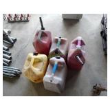 (4) Gas Cans & (1) Diesel Can