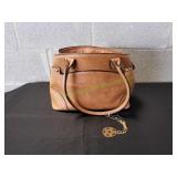 Bueno Caramel Brown Faux Leather Handbag