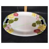 Vtg Bloom & Fruit Chatter Platter